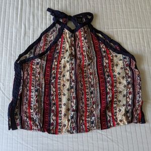 Timing | Floral Halter Top Tank